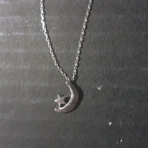 Crescent🌙Moon🌙& ⭐Star⭐  Adjustable Necklace